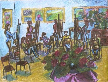 Композиция в детской художественной школе