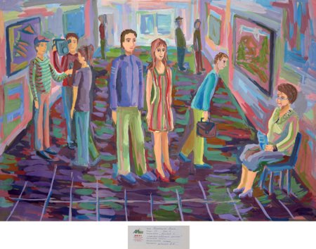 Станковая композиция в интерьере