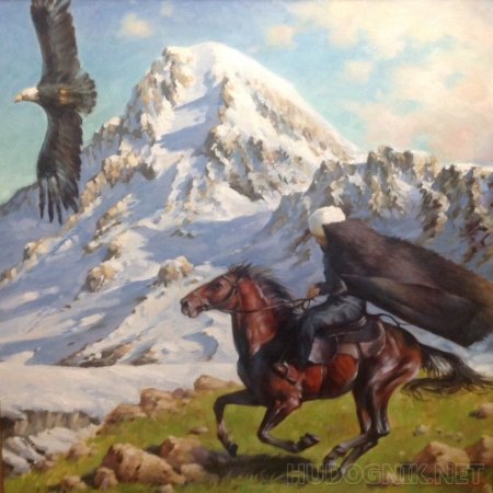 Гора Казбек картина