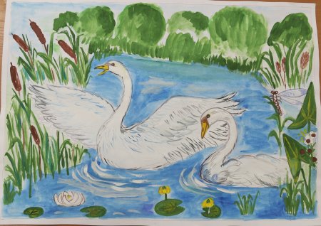 Детские рисунки на тему зеркало природы