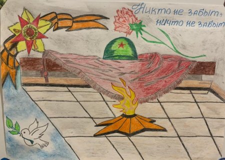 Рисунок на тему подвигу жить в веках