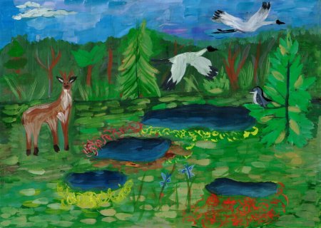 Мир заповедной природы красочный