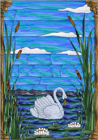 Витраж природа