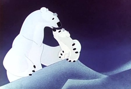 Живопись Арктика, белые медведи