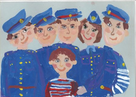 Рисунок ко Дню полиции