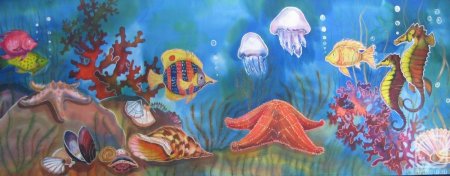 Морское дно раскраска