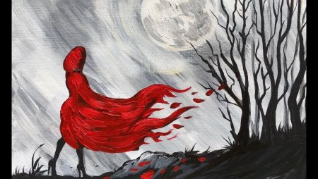 Иллюстрации в красных тонах