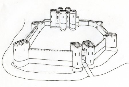 Крепость феодала в средние века