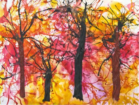 Нетрадиционное рисование осень