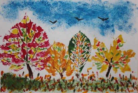 Нетрадиционное рисование осень
