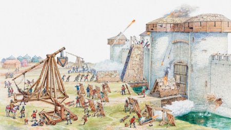 Средневековый замок схема