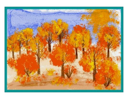 Рисование осеннее дерево