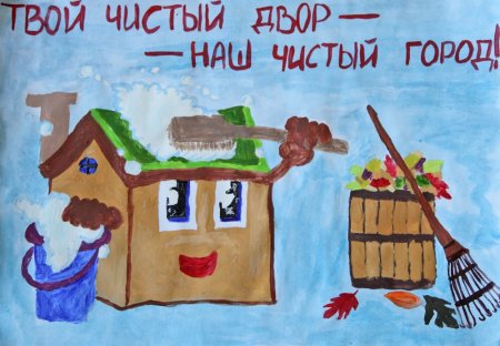 Чистота города плакат