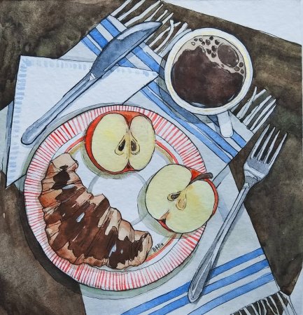 Нарисовать завтрак