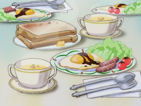 Завтрак в мультяшном стиле