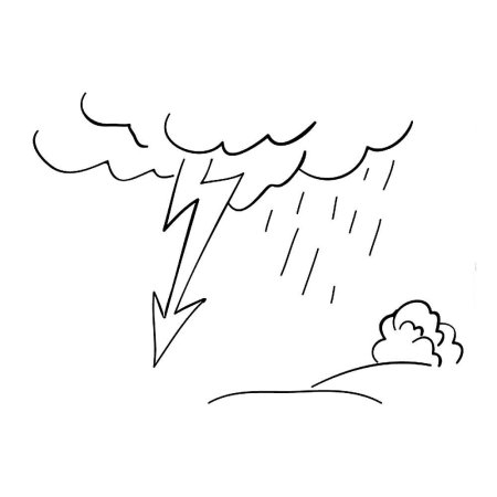 Гроза раскраска