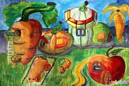 Детские рисунки про витамины