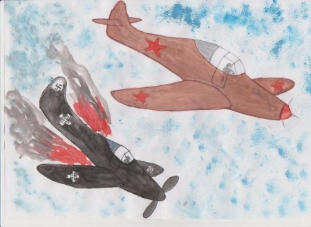 Рисунки о войне для детей начальной школы