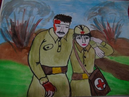 Рисунок на тему подвиг