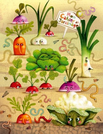 Фрукты красками для детей