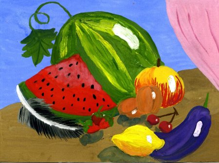 Раскраска. В огороде