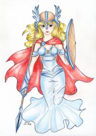 Валькирия нарисовать