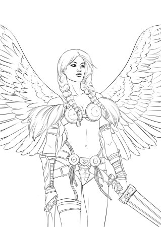 Валькирия раскраска