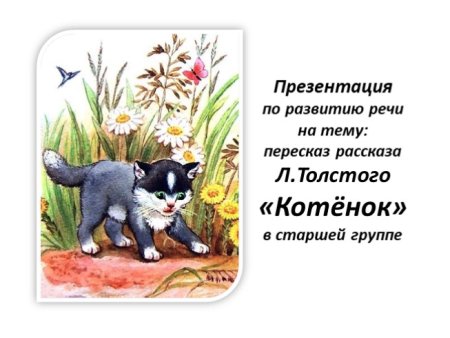 Произведения л н Толстого котенок