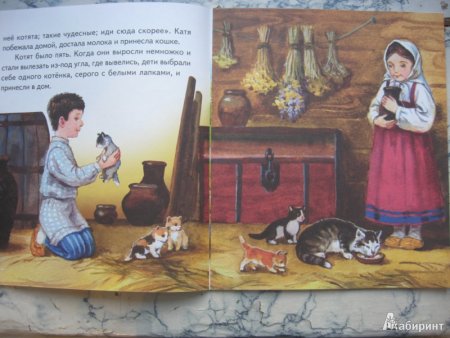 Иллюстрация у книгу котенок