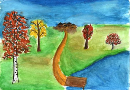 Рисунок на тему мой родной край