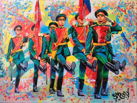 Парад Победы живопись