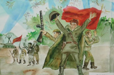 Рисование парад Победы