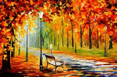 Картина по номерам осенний парк