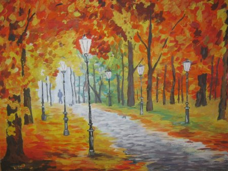 Осень карандашом