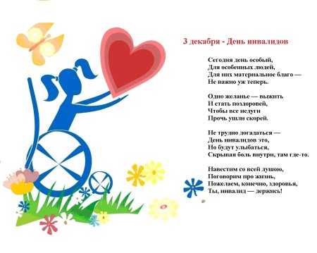 Плакат детей с ограниченными возможностями