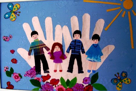 Силуэты на тему семья