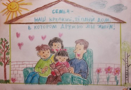 Рисунки на тему семья и семейные ценности