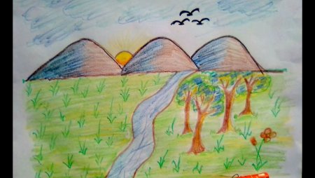 Нарисовать рисунок на тему утро