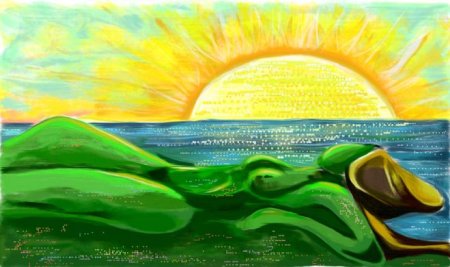 Рисунок на тему утро