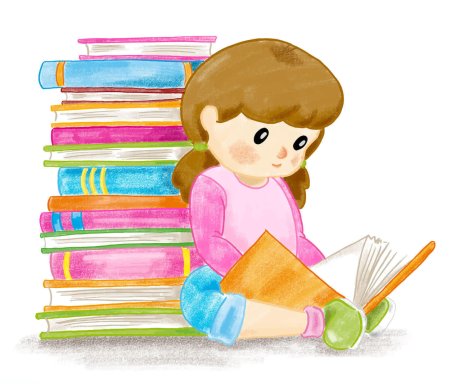 Раскраска про библиотеку и книги детям