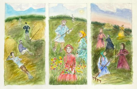 Графическая композиция на историческую тематику