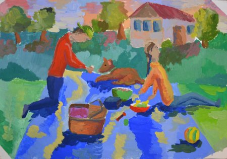 Станковая композиция лето