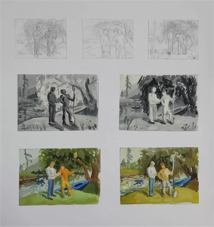 Наброски композиции