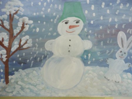 Рисунок зима пришла