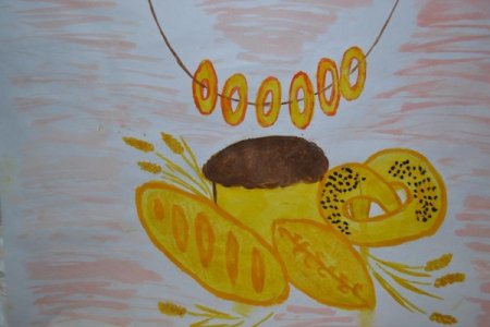 Рисование хлеб подготовительная группа