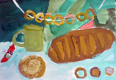 Рисование на тему хлеб