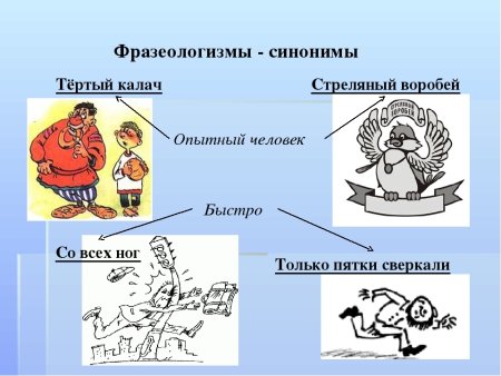 Фразеологизмы рисунки