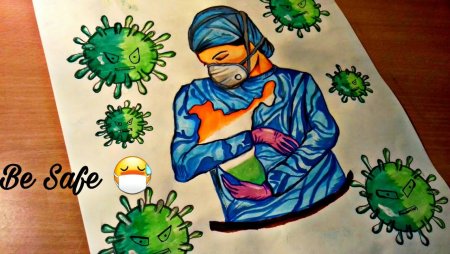 Рисунок против коронавируса