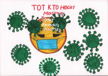 Плакат против коронавируса