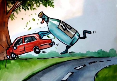 Рисунок на тему ДТП